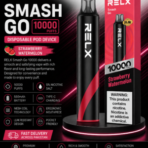 Strawberry Watermelon RELX Smash Go 10K 10000 Puffs