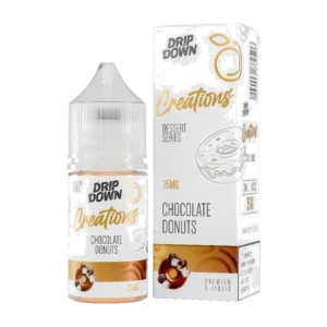 Drip Down Creations Chocolate Donuts 30ml nic salt bottle