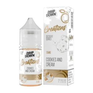 Drip Down Creations Cookies and Cream 30ml nic salt bottle