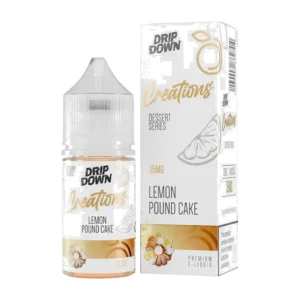 Drip Down Creations Lemon Pound Cake 30ml nic salt bottle
