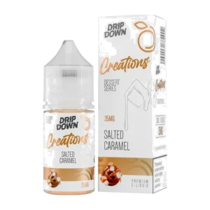 Drip Down Creations Salted Caramel 30ml nic salt bottle
