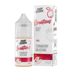 Drip Down Creations Strawberry Milkshake 30ml nic salt bottle