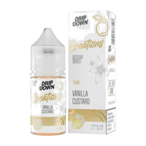 Drip Down Creations Vanilla Custard 30ml nic salt bottle