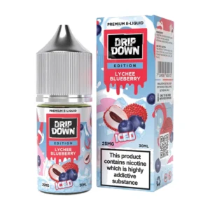 Drip Down Edition Lychee Blueberry Ice 30ml nic salt bottle