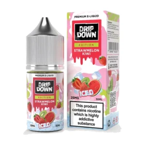 Drip Down Edition Strawmelon Kiwi Ice 30ml nic salt bottle