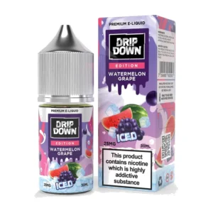 Drip Down Edition Watermelon Grape Ice 30ml nic salt bottle