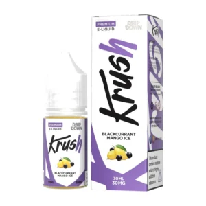 Drip Down Krush Blackcurrant Mango Ice 30ml nic salt bottle