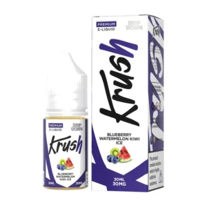 Drip Down Krush Blueberry Watermelon Kiwi Ice 30ml nic salt bottle