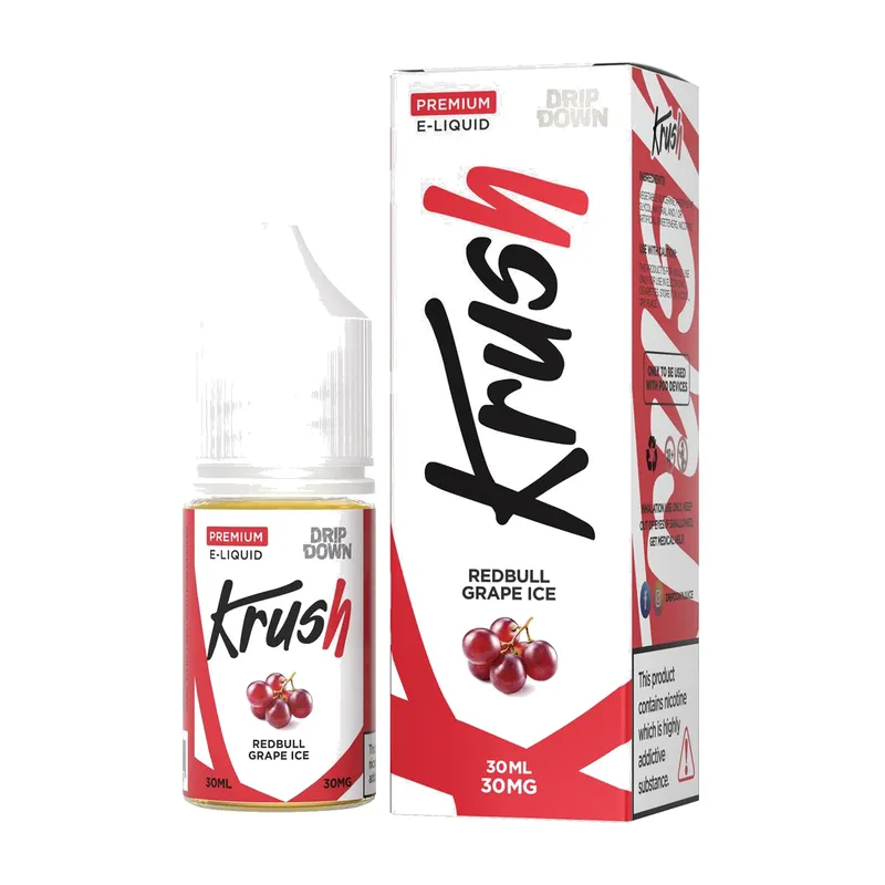 Drip Down Krush Redbull Grape Ice 30ml nic salt bottle