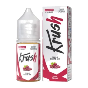 Drip Down Krush Triple Grape Ice 30ml nic salt bottle