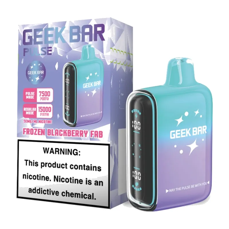 Geek Bar Pulse Frozen Blackberry Fab 15000 Puffs 50mg