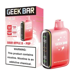 Geek Bar Pulse Sour Apple B Pop 15000 Puffs 50mg