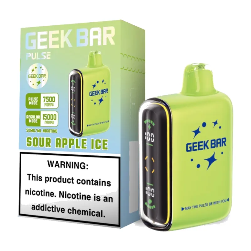 Geek Bar Pulse Sour Apple Ice 15000 Puffs 50mg
