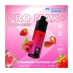 Hayati Pro Maxplus Strawberry Raspberry Ice 15000 Puffs 20mg