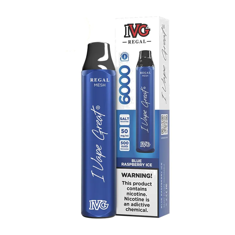 Ivg Regal 6000 Blue Raspberry Ice 50mg