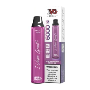 Ivg Regal 6000 Blue Raspberry Peach Ice 20mg