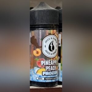 Juice N Power Pineapple Peach Frozen 100ml 6mg E-Liquid pack