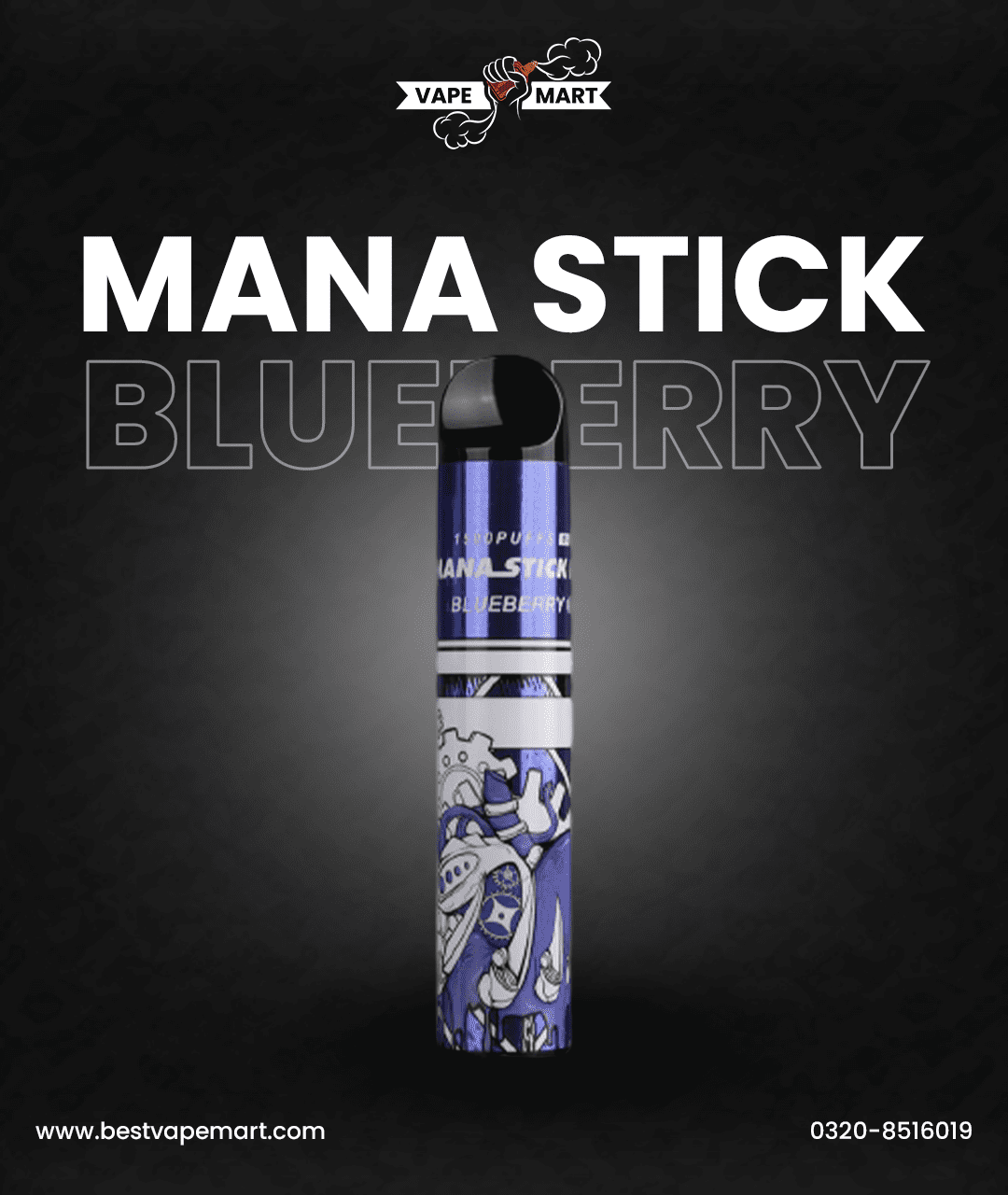 Mana Stick Pro 1500 Puffs Blueberry