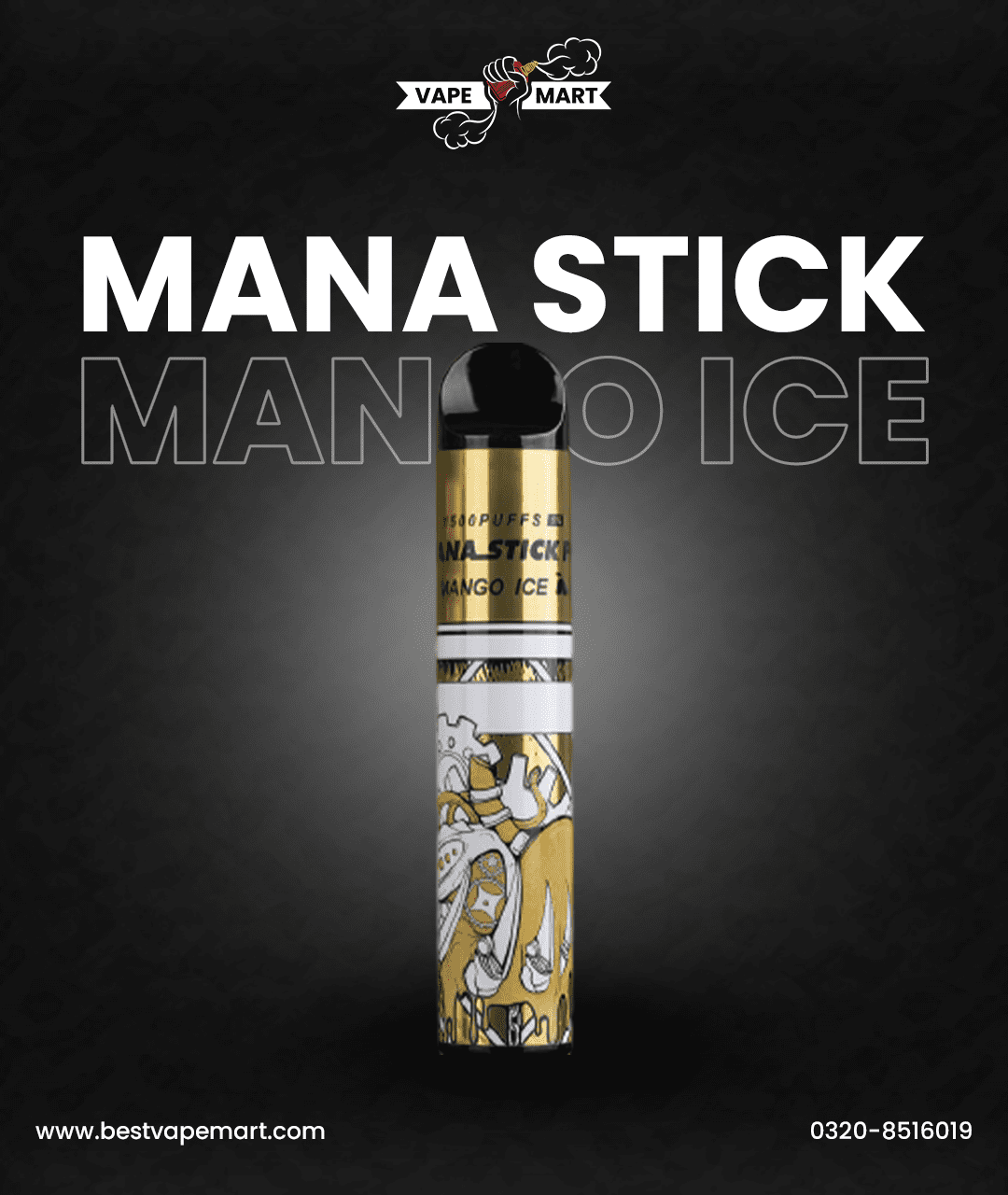 Mana Stick Pro 1500 Puffs Mango Ice