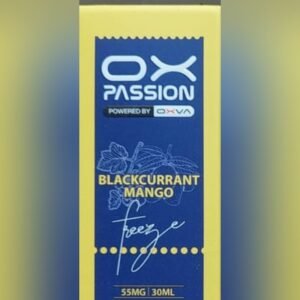 OX Passion Blackcurrant Mango Freeze 30ml 55mg Nic Salt pack