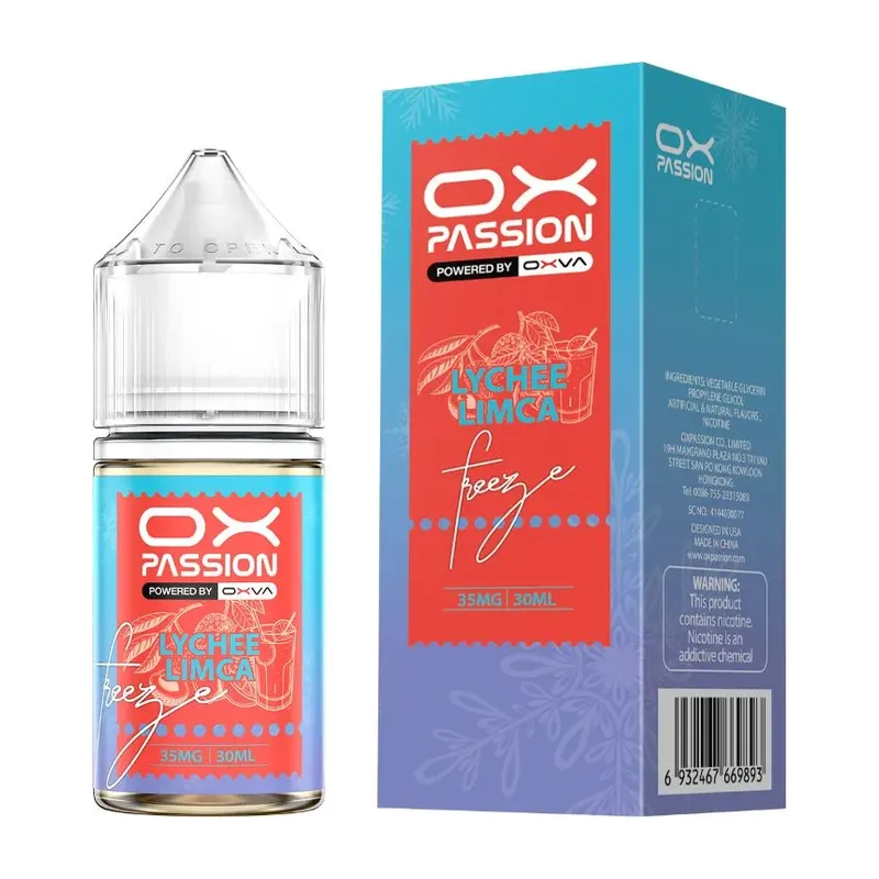 OX Passion Lychee Limca Freeze 30ml 55mg Nic Salt