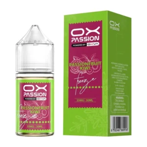 OX Passion Passionfruit Kiwi Freeze 30ml 55mg Nic Salt