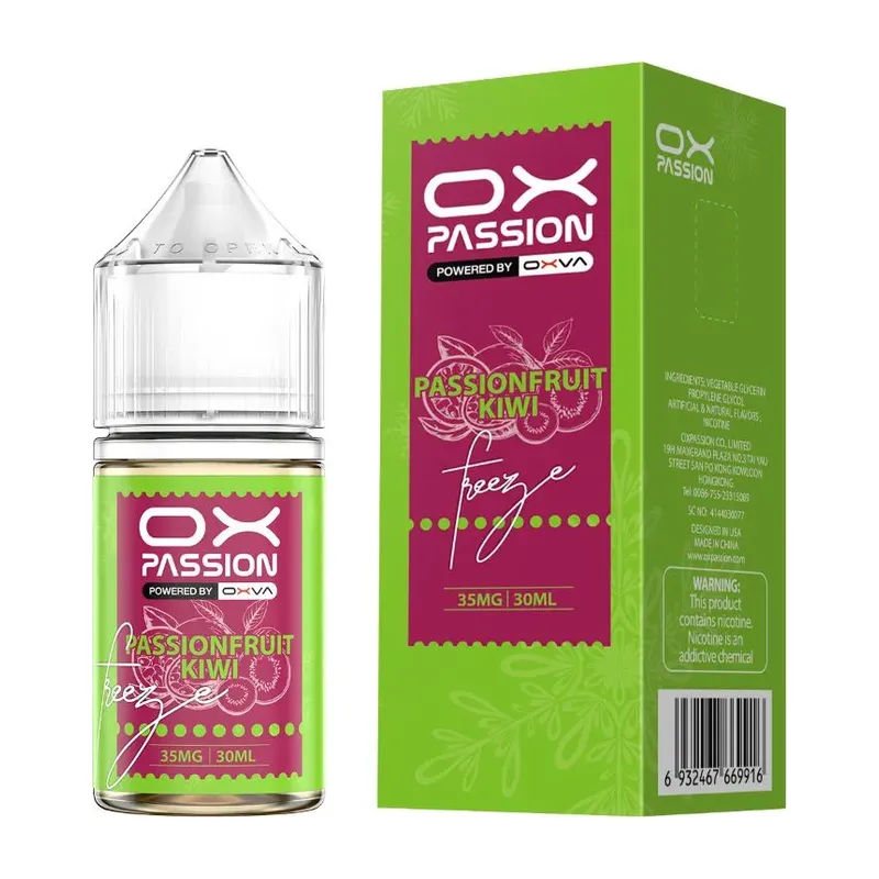OX Passion Passionfruit Kiwi Freeze 30ml 55mg Nic Salt