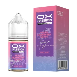 OX Passion Peach Cranberry Grape Freeze 30ml 35mg Nic Salt