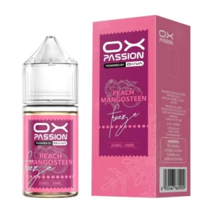 OX Passion Peach Mangosteen Freeze 30ml 35mg Nic Salt