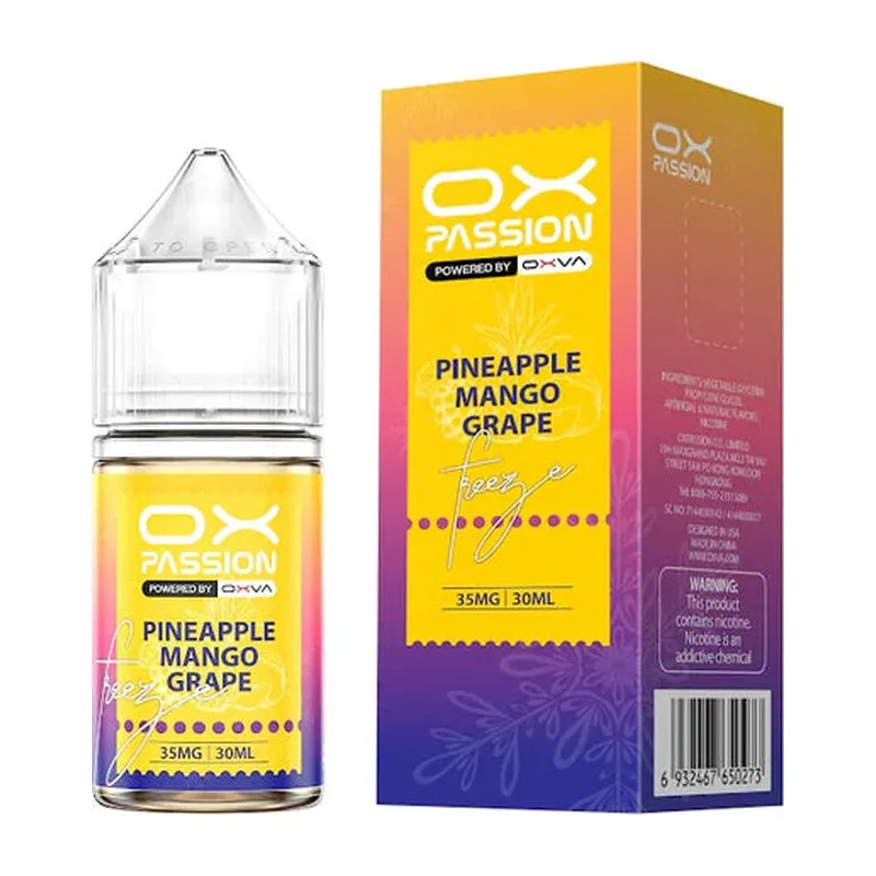 OX Passion Pineapple Mango Grape Freeze 30ml 55mg Nic Salt