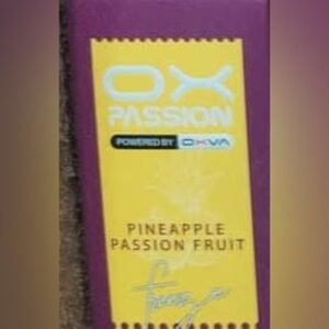 OX Passion Pineapple Passion Fruit Freeze 30ml 35mg nic salt box