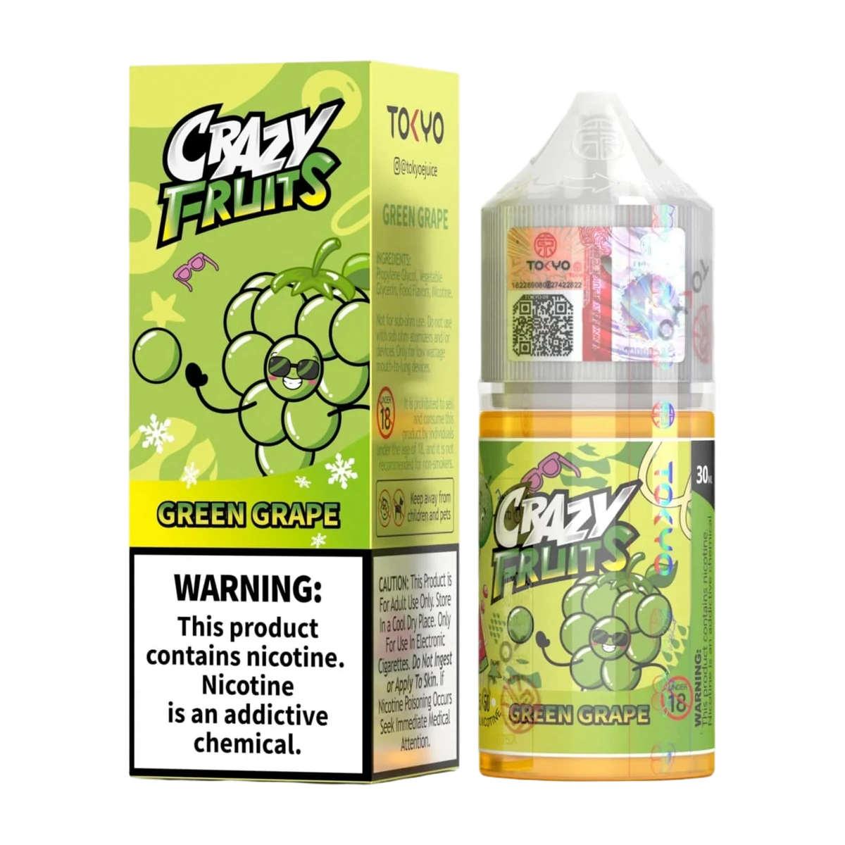 TOKYO CRAZY FRUIT GREEN GRAPE 30ML