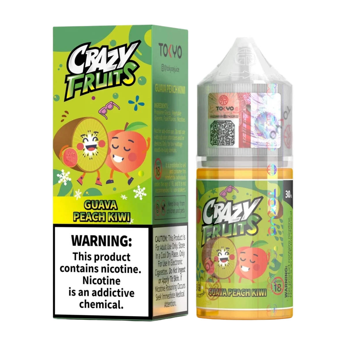 TOKYO CRAZY FRUIT GUAVA PEACH KIWI 30ML