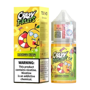 Tokyo Crazy Fruit Mango King 30ml nicotine salt e-liquid bottle