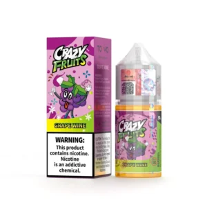 Tokyo Crazy Fruit Grape Wine 30ml nic salt e-liquid box and bottle