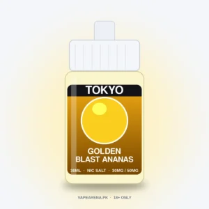 Tokyo Golden Blast Ananas 30ml nicotine salt e-liquid bottle