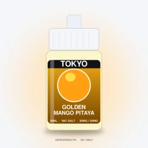 Tokyo Golden Mango Pitaya 30ml nicotine salt e-liquid bottle