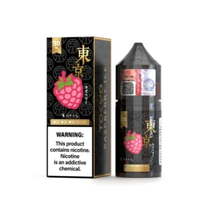Tokyo Golden Raspberry Ice 30ml nicotine salt e-liquid bottle