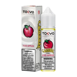Tokyo Iced Apple Freebase E-juice 60ml nicotine salt e-liquid bottle