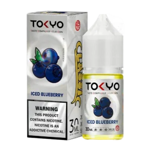 Tokyo Iced Blueberry 30ml nicotine salt e-liquid bottle