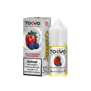 Tokyo Iced Blueberry Strawberry 30ml nicotine salt e-liquid bottle