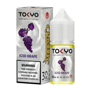 Tokyo Iced Grape 30ml nicotine salt e-liquid bottle