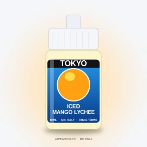 Tokyo Iced Mango Lychee 30ml nicotine salt e-liquid bottle