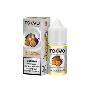 Tokyo Iced Mango Passion 30ml nicotine salt e-liquid bottle