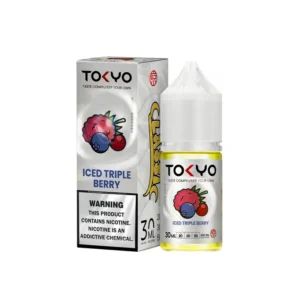 Tokyo Iced Triple Berry 30ml nicotine salt e-liquid bottle