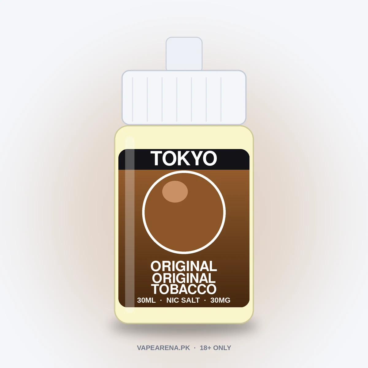 Tokyo Original Tobacco 30ml nicotine salt e-liquid bottle