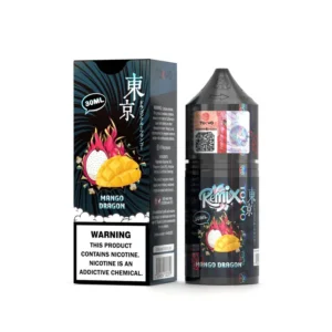 Tokyo Rimix Dragon Mango 30ml nicotine salt e-liquid bottle