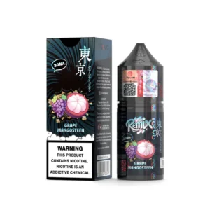 Tokyo Rimix Grape Mangosteen 30ml nicotine salt e-liquid bottle