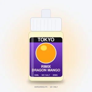Tokyo Rimix Dragon Mango 30ml nicotine salt e-liquid bottle