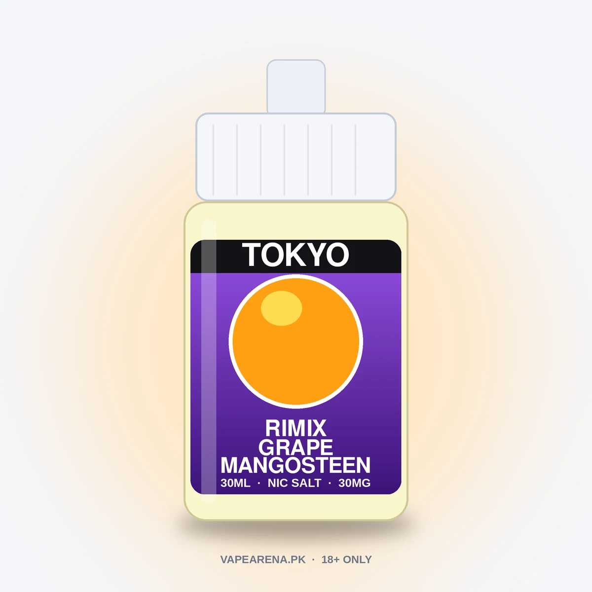 Tokyo Rimix Grape Mangosteen 30ml nicotine salt e-liquid bottle